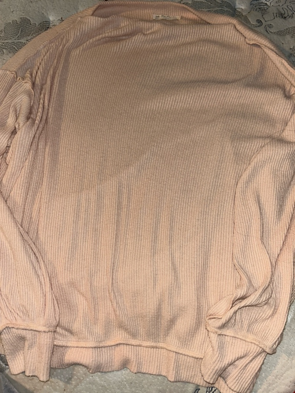 ⭐️We The Free Peach Ribbed Knit Top⭐️MEDIUM